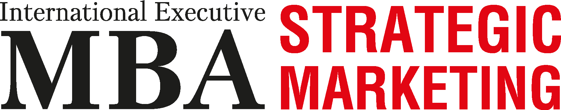 International Executive MBA In Strategic Marketing Logo Vector Logo